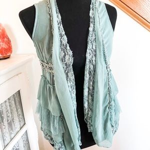 Boho Lace Vest Perfect Layering Piece Bohemian